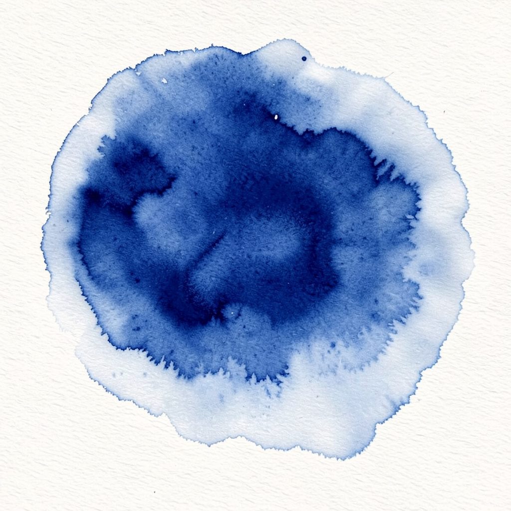 Soft watercolour painting in deep navy and warm gold, with a calm, professional atmosphere.